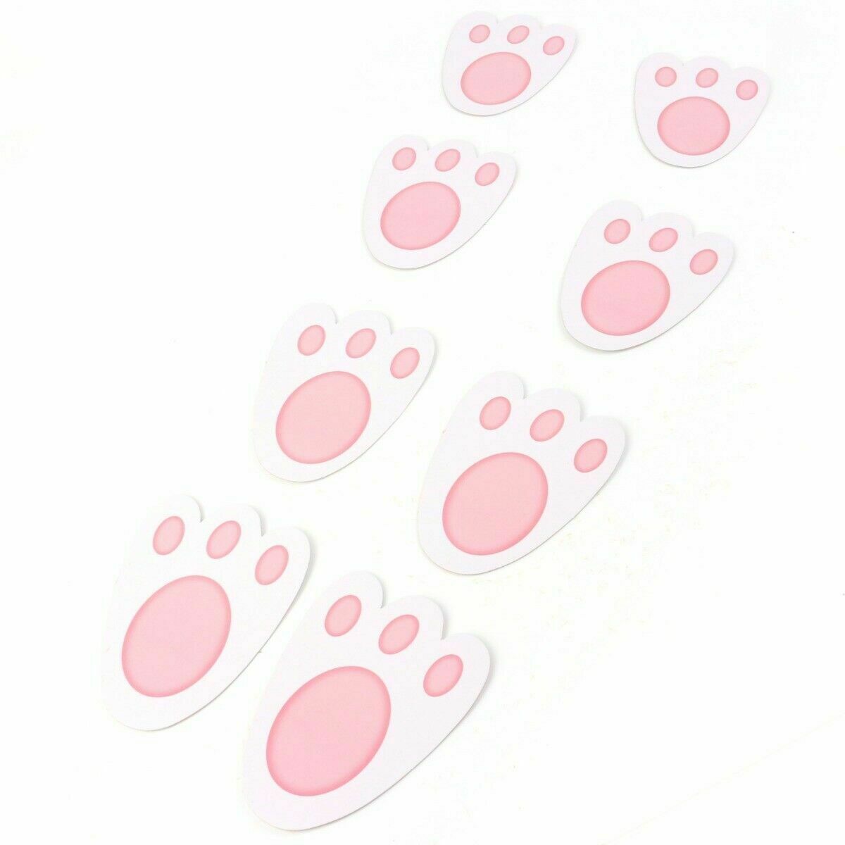 30 Easter Egg Hunt Bunny Feet Rabbit Footprint Paw Print Foot Craft Game  Kids 5056170318846