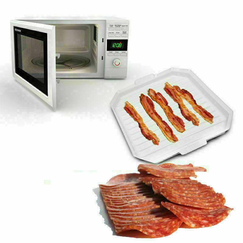 Microwave Tray Plastic Bacon Rack Crisper Healthy Defrost Breakfast Co Buystarget