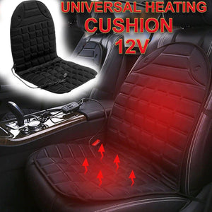 12V Car Heated Seat Cushion Universal Cover Heating Pad Heater Warm Cold Winter