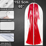 152cm Hanging Suit Dress Coat Travel Bag Extra Large Clothes Cover Storage Zip