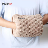 Hot Water Bottle Electric Rechargeable Soft Plush Warmer Massaging Heat Pad Warm