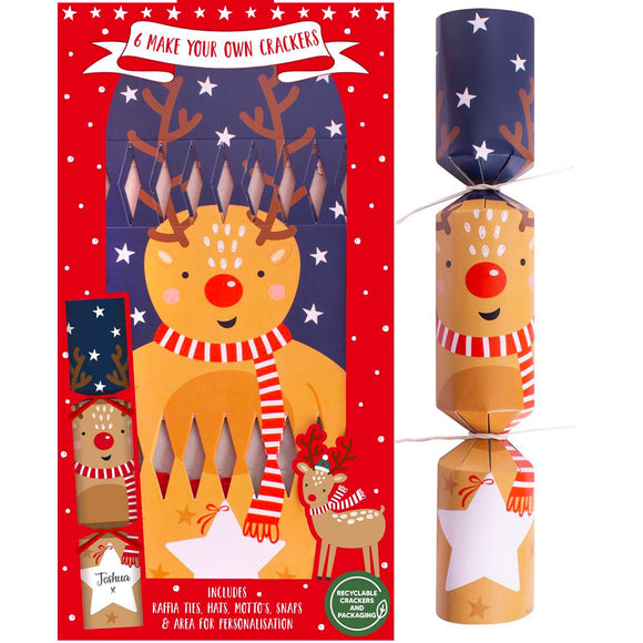 Make Your Own Christmas Crackers Kit Set Gift Box Family Dinner Table Party UK