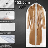 152cm Hanging Suit Dress Coat Travel Bag Extra Large Clothes Cover Storage Zip