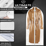 152cm Hanging Suit Dress Coat Travel Bag Extra Large Clothes Cover Storage Zip