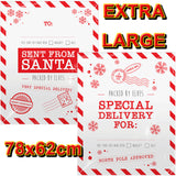 2x Extra Large Christmas Santa Sacks Xmas Gift Bag Present Plastic Stocking UK - Buystarget