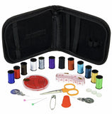 Portable Sewing Kit Small Home Travel Case Needles Thread Scissors Mini Set UK