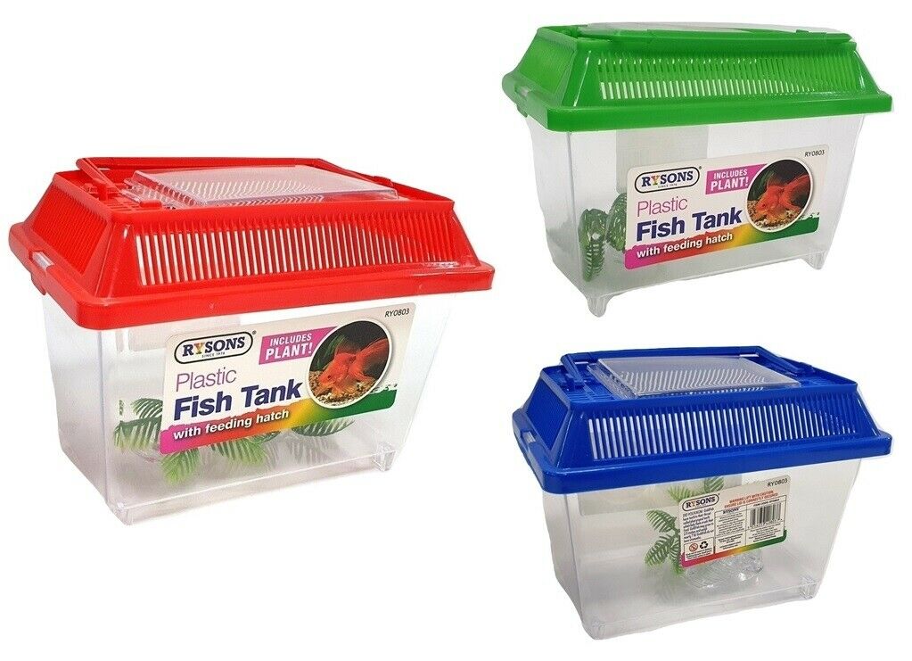 small plastic fish tank