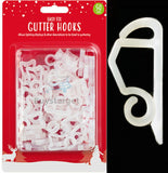 🔥 Heavy Duty Outdoor Gutter Hooks Clips Christmas Icicle Fairy Lights LED  Xmas