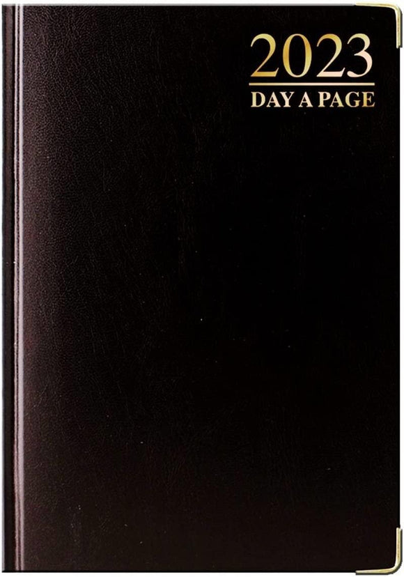 2023 A5 Diary Day A Page Desk Hard Back CaseBound Business Dairy Home Office