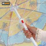 Garden Parasol Beach Patio Umbrella Sun Shade UV Protection Canopy Outdoor UK