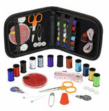 Portable Sewing Kit Small Home Travel Case Needles Thread Scissors Mini Set UK