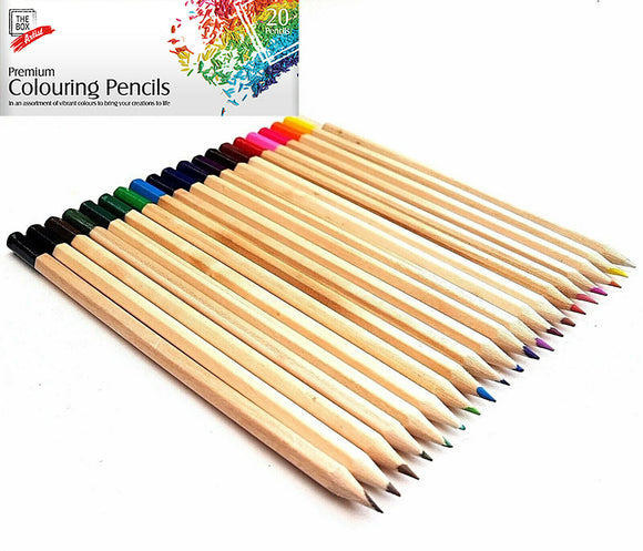 20x Professional Premium Colouring Pencils Artists Quality Colour Therapy Art - Buystarget