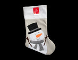 Luxury Christmas Stocking Xmas Sock Deluxe Felt Embroidered Super Soft Thick - Buystarget