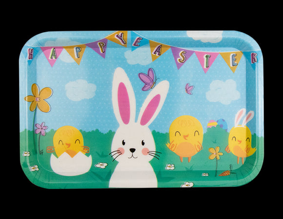 Easter Serving Tray Rectangular Plastic Food Drink Treat Kitchen Party Table