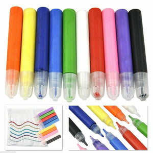 ?? 8 PACK FABRIC PAINTS PENS PERMANENT T-SHIRT CLOTHES DESIGNS ASSORTED COLOURS - Buystarget