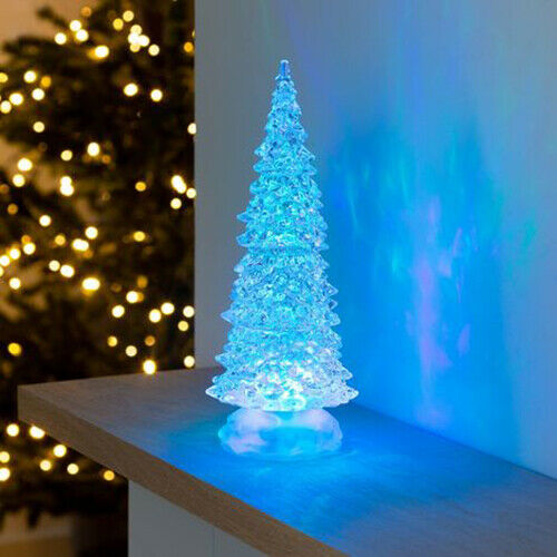 Colour Changing LED Christmas Tree Decoration Xmas Light Up Ornament Home UK - Buystarget